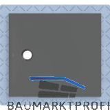 DUF CF30 integr. 100x90cm graphit