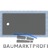 DUF CF30 integr. 160x80cm graphit