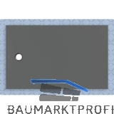 DUF CF30 integr. 160x100cm graphit