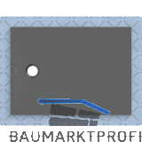 DUF CF30 integr. 110x80cm graphit