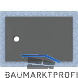 DUF CF30 integr. 120x80cm graphit