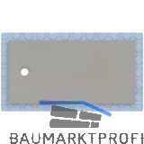 DUF CF30 integr. 160x80cm grau