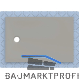 DUF CF30 integr. 120x80cm grau