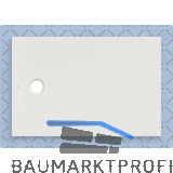 DUF CF30 integr. 120x80cm weiss