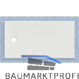 DUF CF30 integr. 150x80cm weiss