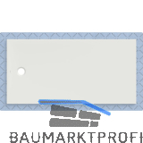 DUF CF30 integr. 180x90cm weiss