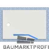 DUF CF30 integr. 150x100cm weiss