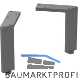 Geberit Fuesse Set H15cm, schwarz