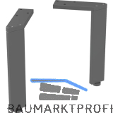 Geberit Fuesse Set H2,5cm, schwarz