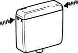 Geberit Sp�lkasten AP127 hochh�ngend