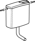 Geberit Splkasten AP140 tiefhngend