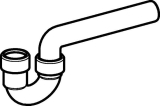 Geberit Siphon in PP weiss