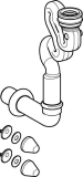 Geberit Urinal-Absaugsiphon f Taro Nova