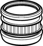 Geberit Silent-db20 Doppelsteck-Fixmuffe