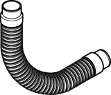 Geberit Pluvia Anschlussrohr flexibel