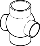 Geberit PE Eck-Abzweiger