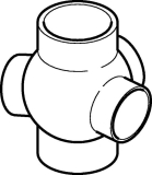 Geberit PE Abzweiger 3teilig