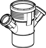 Geberit Abzweig 2x PP-MD 45G