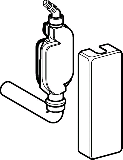 Geberit Siphon f Aufputz Wasch- und