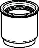 Geberit PE Muffe f�r Bodenklosett