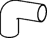 Geberit PE Siphonanschlussbogen