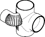 Geberit Silent-db20 Schachtabzweiger re