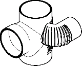 Geberit Silent-db20 Schachtabzweiger li