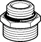 Geberit Mepla bergangsnippel vernickelt