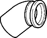 Geberit PE Bogen f�r Klosett