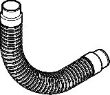 Geberit Pluvia Anschlussrohr flexibel