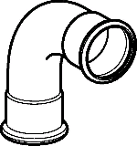 Geberit Mapress C-Stahl Bogen