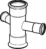 Geberit Mapress C-Stahl Kreuzstck mit