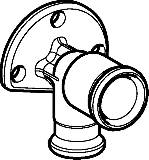 Geberit Mapress Kupfer Deckenwinkel