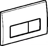 Geberit Bet�tigungsplatte Kappa50