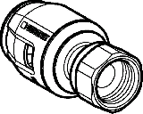 Geberit Push Fit berg. m berwurfmutter