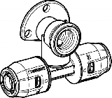 Geberit PushFit Anschluss T-Stck aus MS