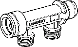 Geberit Verteiler 2-fach m. Steckanschl.