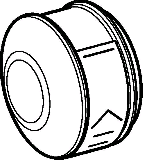 Geberit Verteilerkappe m. Steckanschluss