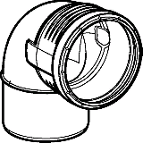 Geberit Bogen PP-MD 87.5G d40