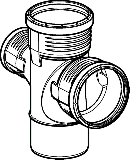 Geberit Abz. 2x PP-MD 87.5G d90/90/90