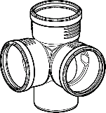 Geberit Eckabzweig PP-MD 87.5G