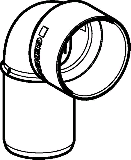 Geberit Siphonbogen PP-MD d32/46 390083