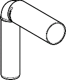 Geberit AnBogen PP-MD Siphon d50/46 lang