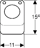 Geberit HyTouch Wand-Fudrcker