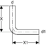 Geberit Splbogen 90 Grad 65x35mm