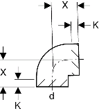 Geberit PE Winkel 88,5 Grad d 75mm