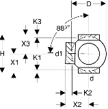 Geberit PE Eck-Abzweiger