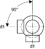 Geberit PE Eck-Abzweiger