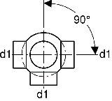 Geberit PE Abzweiger 3teilig d 110/110