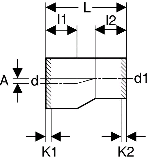 Geberit Reduktion PE-HD d200/125 lang